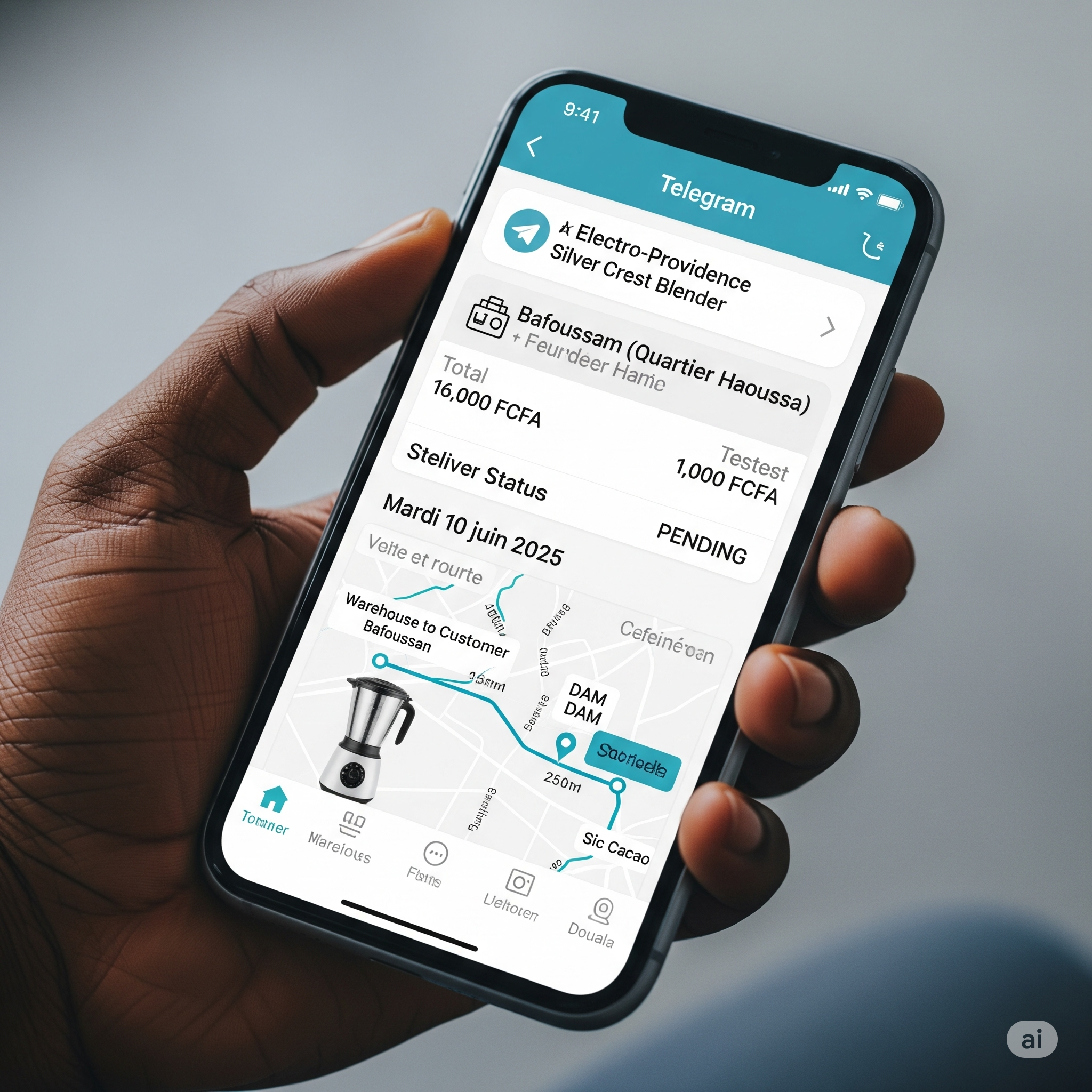 Mobile Delivery Tracking Example